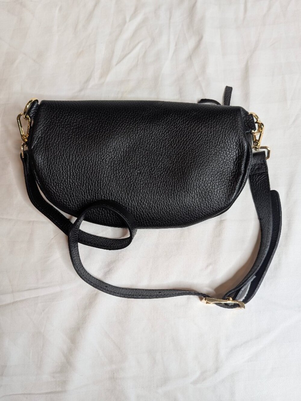 Viola Castellani Leather Crossbody/Belt bag in Black - Picture 2 of 5
